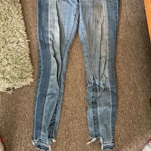 Stylish two tone jeans